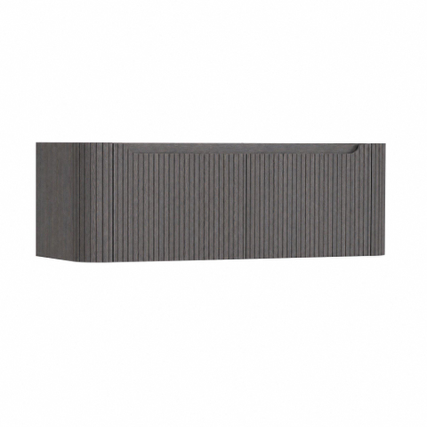 H&R Badmeubelen Juice Wastafelonderkast - 120x45x40cm - afgeronde hoeken - 3D-front - 2 lades - geïntegreerde greep - wenge SW1259313
