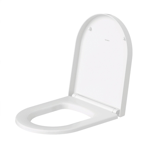 Duravit Me by starck WC-zitting - 43.8x37.4x4cm - compact - softclose - quickrelease - hygieneglaze - zijdemat wit SW1204381