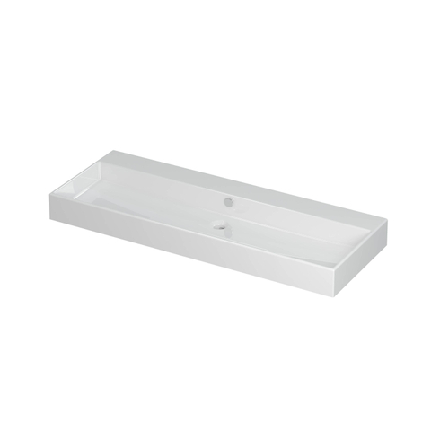 Ink Unlimited lavabo - 120x45x11cm - sans trou de robinet - blanc brillant SW157892