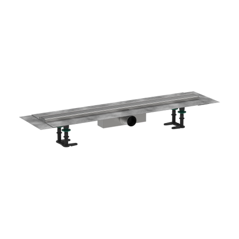 Hansgrohe RainDrain Compact Douchegoot - 80cm - standaard installatie - brushed stainless steel SW1590327