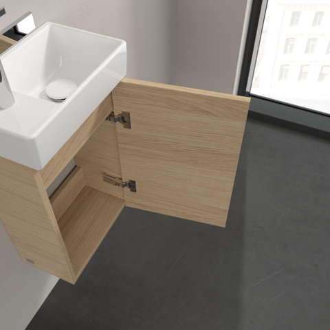 Villeroy & Boch Avento wastafelonderbouwkast - 1 deur - 34x51.4x20.2cm rechts - Nordic Oak (hout) SW448413