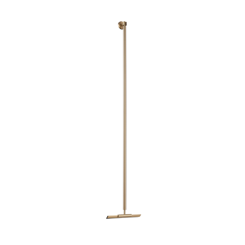 Fortifura Galeria Vloerwisser - 125cm - inclusief houder - geborsteld messing (goud) SW1482343