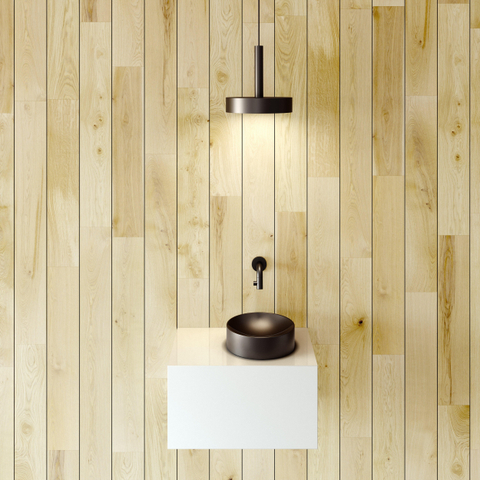 Clou Vale fonteinen keramiek fontein rond Zwart mat - licht beschadigd-OUTLETSTORE STORE44663