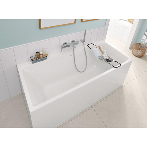 Villeroy & Boch Subway 3.0 bad rechthoek - 180x80cm duo - met afvoer - glans wit SW641650