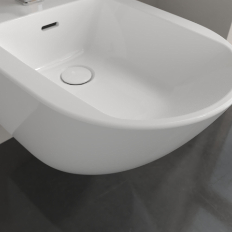 Villeroy & Boch Subway 3.0 wandbidet - 56x37.5x27cm - met overloop - White Alpine (glans wit) SW701113
