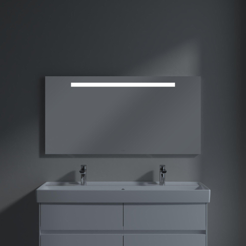 Villeroy & Boch More to see one spiegel - met geïntegreerde led verlichting - 120x60cm - inclusief bevestiging - glans zilver SW454100