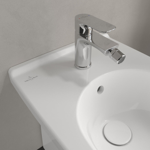 Villeroy & Boch O.novo staand bidet - met overloop - 1 kraangat - White Alpine (glans wit) 0124160