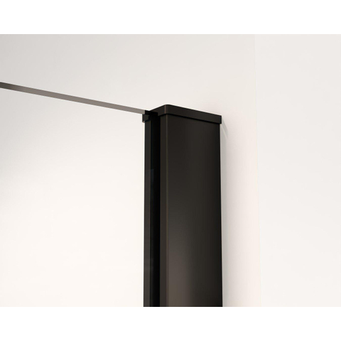 Fortifura Galeria Douche à l'italienne - 60x200cm - verre clair - Noir mat SW917228