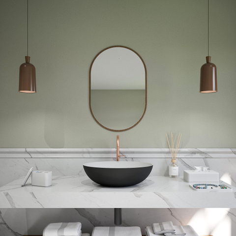 Ideavit Solidthin waskom - 50x50x14.5cm - Solid surface - Ovaal - Mat Zwart SW857491