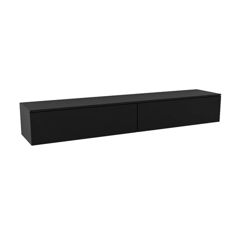 MONDIAZ ALAN MODULE Meuble sous-lavabo - 200x45x30cm - 2 tiroirs - push to open - MDF - Urban mat SW645880