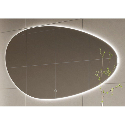 H&R Badmeubelen Organic 2.0 Spiegel - 140x85cm - rechts - dimbaar - LED - spiegelverwarming SW1208320
