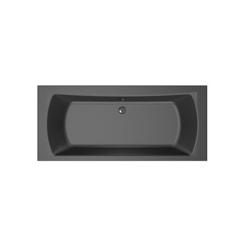 Xenz Robijn Baignoire duo - 180x80x48 - bonde Centrale - acrylique - ebony SW378327