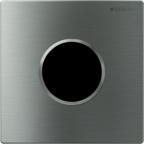 Geberit type 10 urinioir bedieningsplaat - 230V- ronde knop - geb.rvs/gepolijst rvs/e-t-cl OUTLETSTORE STORE44695