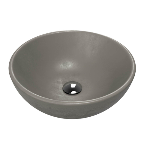 Thebalux Beton Round 2 Vasque - 43x43cm - ronde - béton gris foncé SW839586