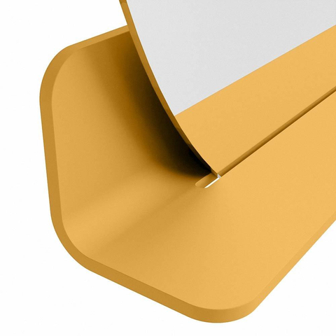 Mondiaz SPOT spiegel – Ø80 cm – met planchet – Ocher (geel) SW1235564