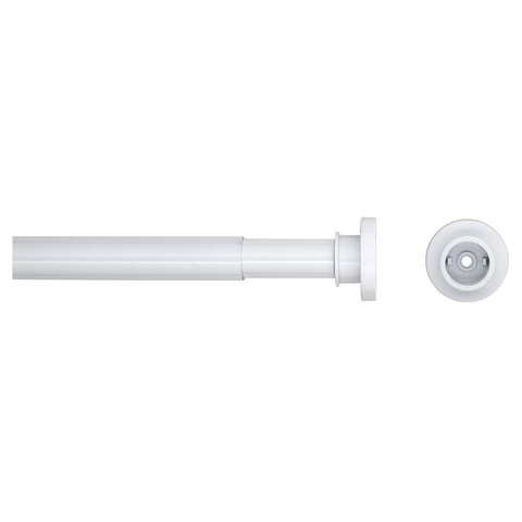 Sealskin Seallux Barre de douche d'angle à coincer 28mm ajustable de 125cm à 220cm Blanc CO276661210