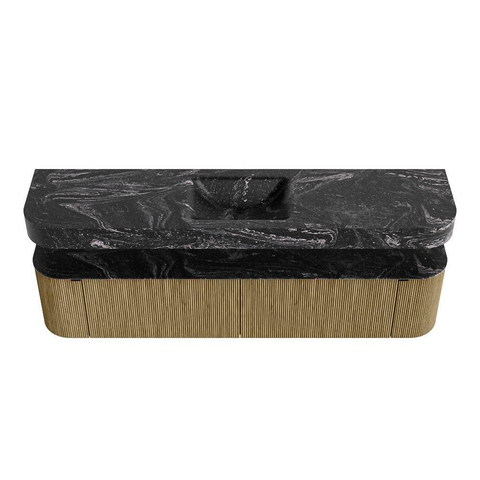 MONDIAZ THOR-DLUX 200cm meuble de salle de bains arrondi gauche + droite couleur Dusk avec 2 tiroirs et 2 portes. Vasque suspendue CLOUD Milieu sans trou de robinet couleur Lava. SW1466854