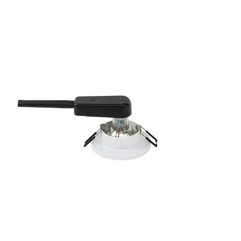 QAZQA Shed Inbouwspot - 8.5x8.5cm - IP54 - rond - mat wit SW1187206