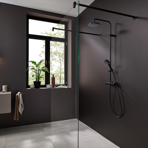 Hansgrohe Vernis Blend Showerpipe - 200 - 1jet - met douche - thermostaat - mat zwart SW647134