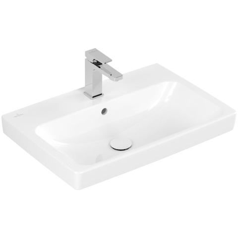 Villeroy & boch Architectura Lavabo - 44,5x65cm - avec trou de robinet - antibactérien - blanc alpin SW1163097