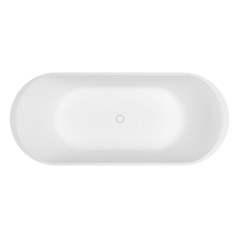 Baignoire îlot Riho Valor - 170x72x55cm - solid surface - blanc mat SW416717