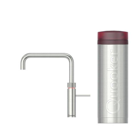 Quooker Fusion Square kokendwaterkraan - draaibare uitloop - PRO3 reservoir - Warm / kokend water - RVS SW99148