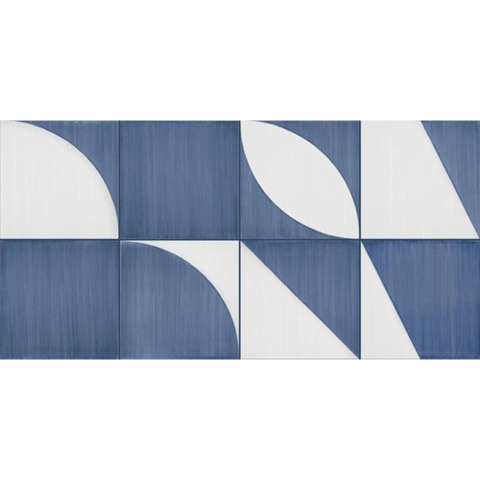 Ceralto Alvera Mineral Bande décorative - 20x20cm - 10.0mm - Blu SW854564