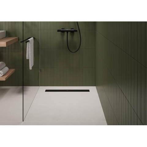 Hansgrohe RainDrain Go Douchegoot - 60cm - standaard/vlakke installatie - betegelbaar - mat zwart SW1590413