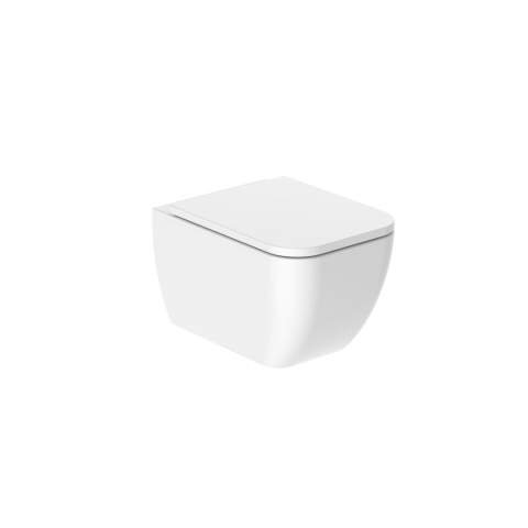 Nemo Spring Sun hangtoilet - 34.5x50x34cm - porselein - wit - met dunne - PACK SW288163