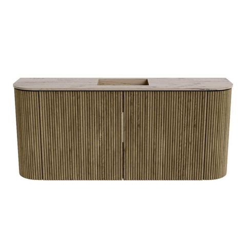 Mondiaz JOYA-DLUX Meuble de salle de bains - 93,2cm - arrondi gauche et droite couleur Dusk - Vasque FAYE position Milieu Sans trou de robinet couleur Arena SW1425792