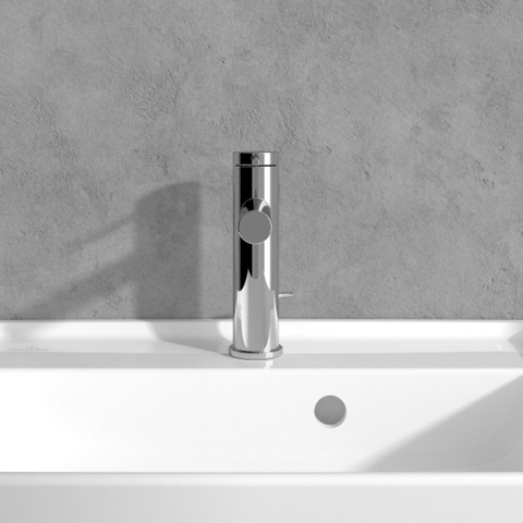 Villeroy & Boch Loop & Friends Mitigeur de lavabo - avec garniture de vidage à tirette - chrome SW974141