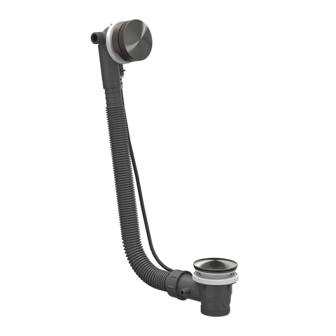 IVY Ensemble trop-plein de baignoire - acier inoxydable 316 - PVD noir carbone brossé SW1031841