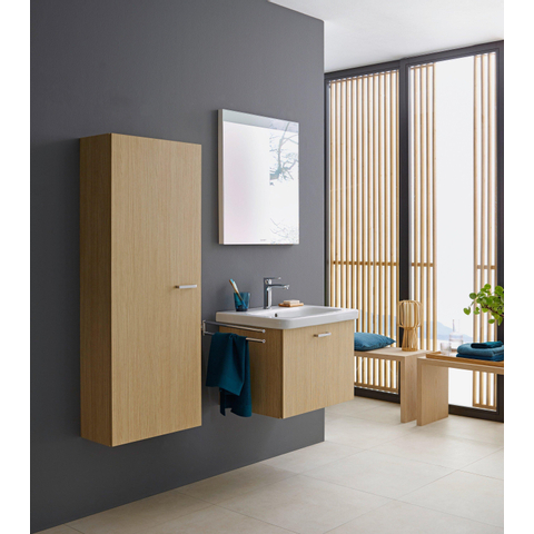 Duravit Durastyle Meubelwastafel - met overloop - met 1 kraangat - 65x48cm - wit SW54141