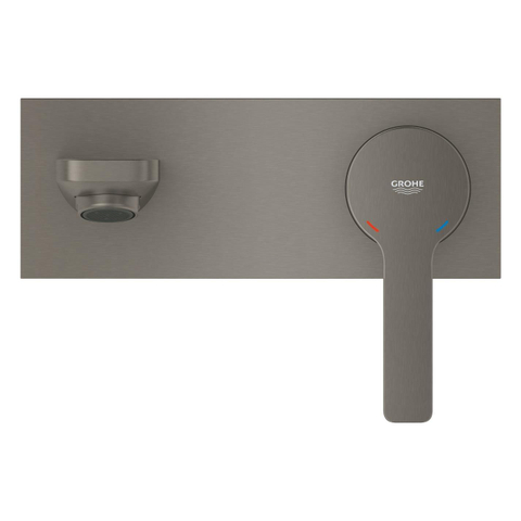 Grohe Lineare Waterbesparend Afbouwdeel - voor inbouw wandkraan - L-Size - uitloop 20.7cm - brushed hard graphite (antraciet) SW444192