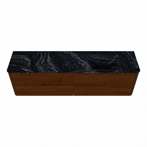 Mondiaz CIRO-DLUX Badkamermeubelset - 180x45x50cm - Solid surface wastafel Lava - 1 wasbak Rechts - zonder kraangaten - 4 lades - Ruby SW1531611