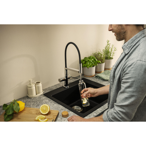 Hansgrohe Talis Select M54 PowderSpray eengreeps keukenkraan Semi-Pro 3jet chroom SW1383029