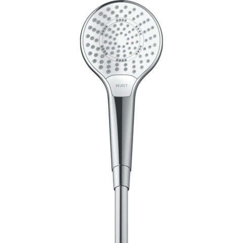 Hansgrohe Croma select s Handdouche Multi - ecosmart 1/2 x - diameter 11cm - met soft rain intense rain en massagestraal wit/chroom - wit chroom 0605320