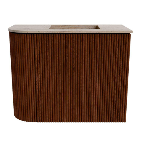 Mondiaz JOYA-DLUX 51.6cm toiletmeubel - ronding links kleur Ruby - Wastafel FAYE positie Rechts Zonder kraangat kleur Saba. SW1425611