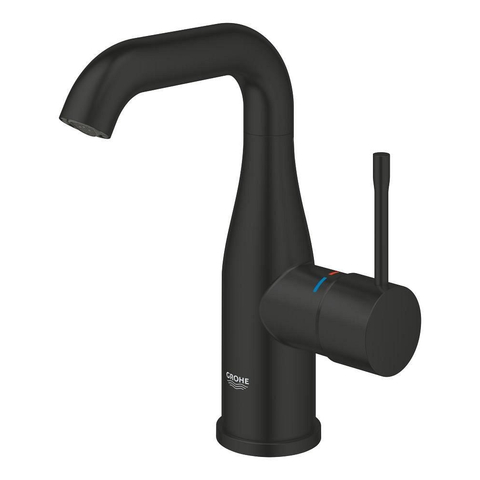 GROHE Essence wastafelkraan - m-size - met klikwaste - mat zwart SW1477547