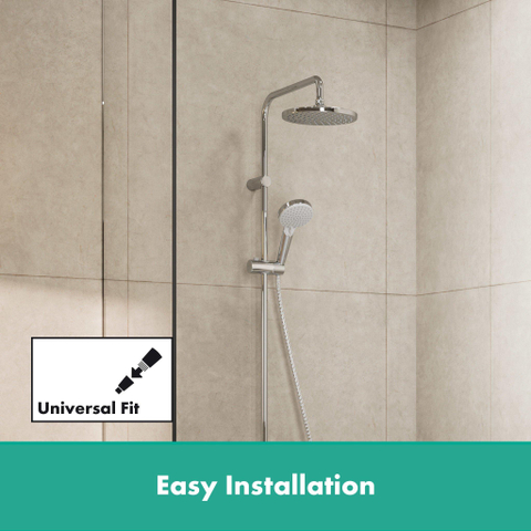 Hansgrohe Vernis Blend Showerpipe - 200 - 1jet - met bad - thermostaat - hoogglans chroom SW651723