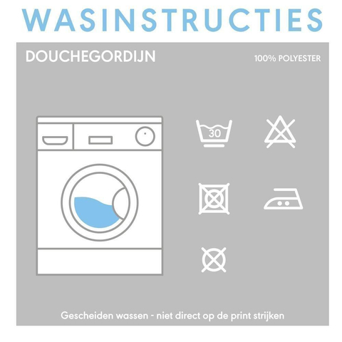 Sealskin Linje Rideau de douche Polyester 180x200 cm Bleu CO233011324