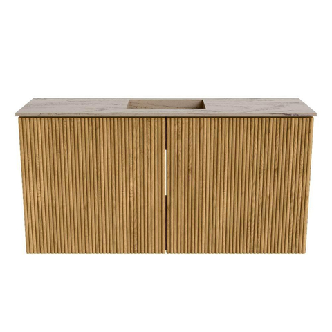 Mondiaz JOYA-DLUX 80cm toiletmeubel - kleur Oak - Wastafel FAYE positie Midden 1 kraangat kleur Arena. SW1423865