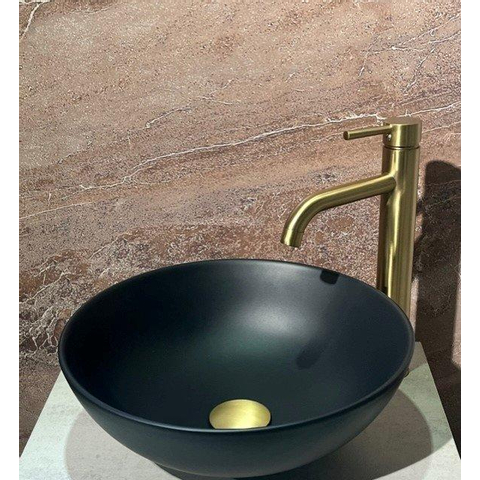 Fortifura Calvi Afvoerplug - klikwaste - PVD - geborsteld messing (goud) SW767407