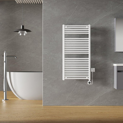 Wiesbaden Elara Elektrische radiator Smart WiFi - 118.5x60cm - glans wit SW1119294