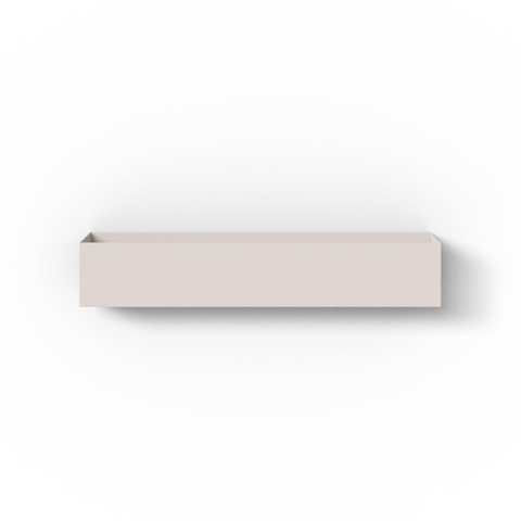 Looox Storage collection Bac mural - 60x10x10cm - blanc cassé mat SW1444045