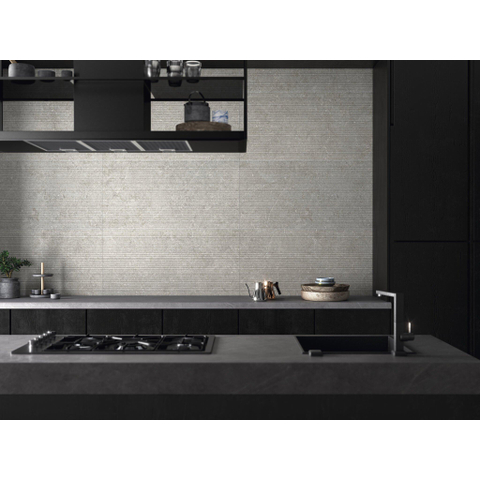 Terravito Elvano Carrelage parquet céramique mural et sol - 60x120cm - rectifié - Greige neli SW1579492
