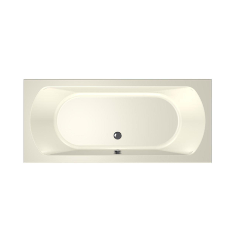 Xenz Lagoon Baignoire duo - 180x80x53 - bonde centrale - acrylique - pergamon SW103176