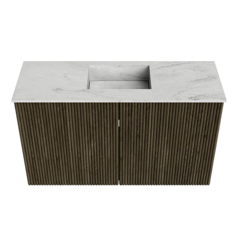 Mondiaz JOYA-DLUX 70cm meuble de salle de bains - couleur Shadow - Vasque FAYE position Milieu Sans trou de robinet couleur Opalo SW1422987