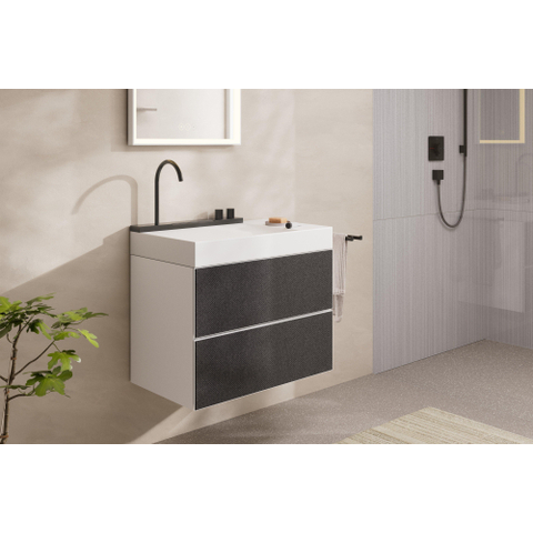 Hansgrohe Avalegra wastafel m/wastafelkraan 78cm brushed black chrome SW1387654