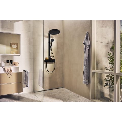 Hansgrohe RainFinity Showerpipe - 360 - 1jet - met showertablet - 350 - mat zwart SW918136